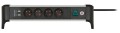 Przedłużacz biurowy Alu-Office-Line z 4 gniazdami z wyłącznikiem, 2 gniazda USB 1,8m Brennenstuhl 1391044410