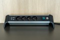Przedłużacz biurowy Alu-Office-Line z 4 gniazdami z wyłącznikiem, 2 gniazda USB 1,8m Brennenstuhl 1391044410