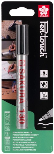 Permanentny marker z okrągłą końcówką PEN-TOUCH 130 - czarny Sakura