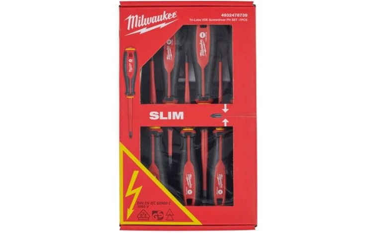 Wkrętaki izolowane Milwaukee VDE 1000V kpl. 7 szt. 4932478739
