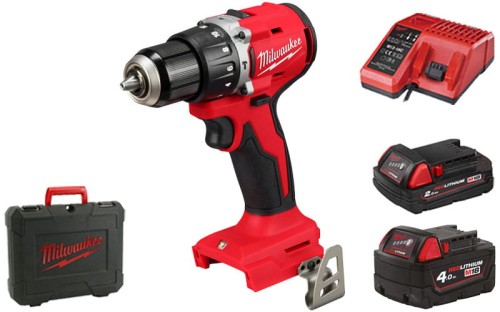 Kompaktowa wiertarko wkrętarka udarowa Milwaukee 18V M18BLPDRC-422X