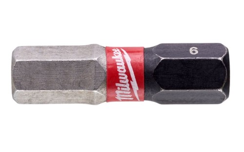 Końcówka wkrętakowa - bit udarowy Hex 6mm, długość 25mm Shockwave Milwaukee