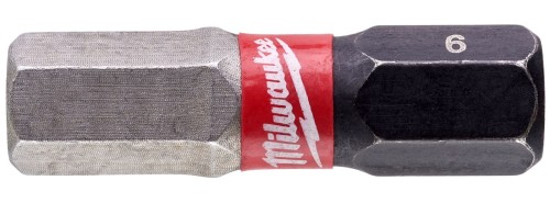 Końcówka wkrętakowa - bit udarowy Hex 6mm, długość 25mm Shockwave Milwaukee