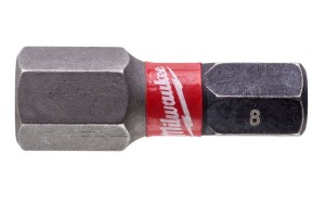 Końcówka wkrętakowa - bit udarowy Hex 8mm, długość 25mm Shockwave Milwaukee