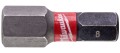 Końcówka wkrętakowa - bit udarowy Hex 8mm, długość 25mm Shockwave Milwaukee