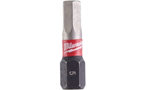 Końcówka wkrętakowa - bit udarowy Hex 5mm, długość 25mm Shockwave Milwaukee