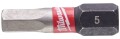 Końcówka wkrętakowa - bit udarowy Hex 5mm, długość 25mm Shockwave Milwaukee