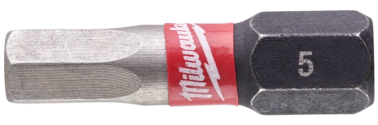 Końcówka wkrętakowa - bit udarowy Hex 5mm, długość 25mm Shockwave Milwaukee