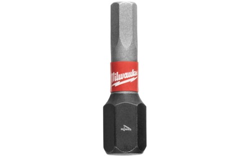 Końcówka wkrętakowa - bit udarowy Hex 4mm, długość 25mm Shockwave Milwauke