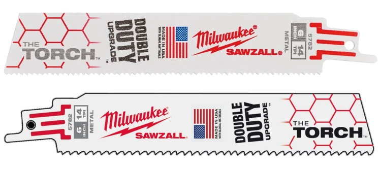 Brzeszczoty Milwaukee do prac przy dużych obciążeniach w metalu 150mm 14 Tpi TORCH kpl. 5 szt.