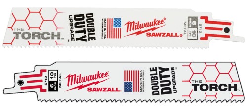 Brzeszczoty Milwaukee do prac przy dużych obciążeniach w metalu 150mm 10 Tpi TORCH kpl. 5 szt.
