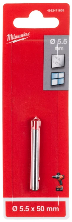 Wiertło do szkła, ceramiki, glazury 5,5mm Milwaukee 4932471855