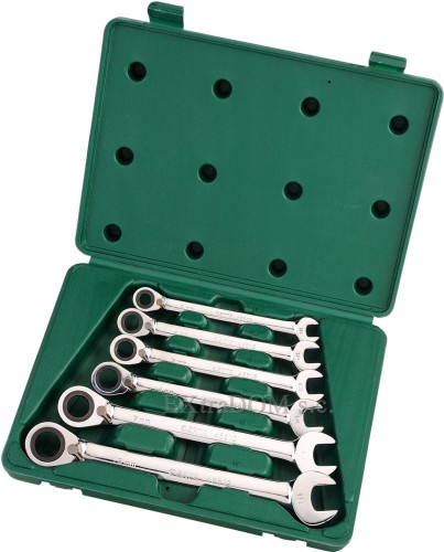 Klucze płasko - oczkowe grzechotką Gearwrench SATA zestaw 6 szt.