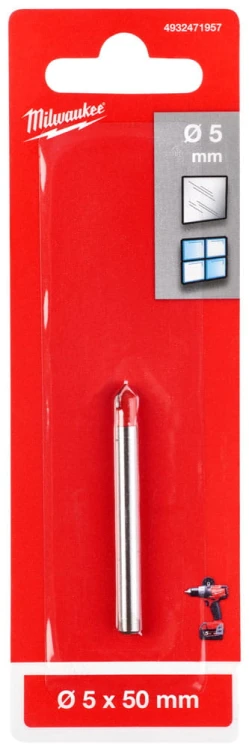 Wiertło do szkła, ceramiki, glazury 5mm Milwaukee 4932471957