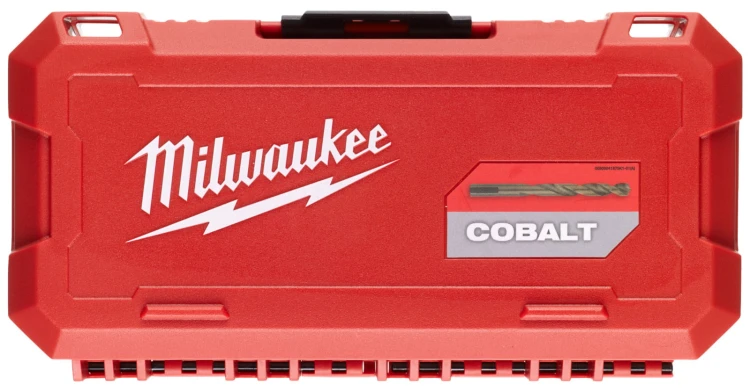 Wiertła do metalu Milwaukee HSS-G RED COBALT zestaw 19 szt. w kasecie 4932493867