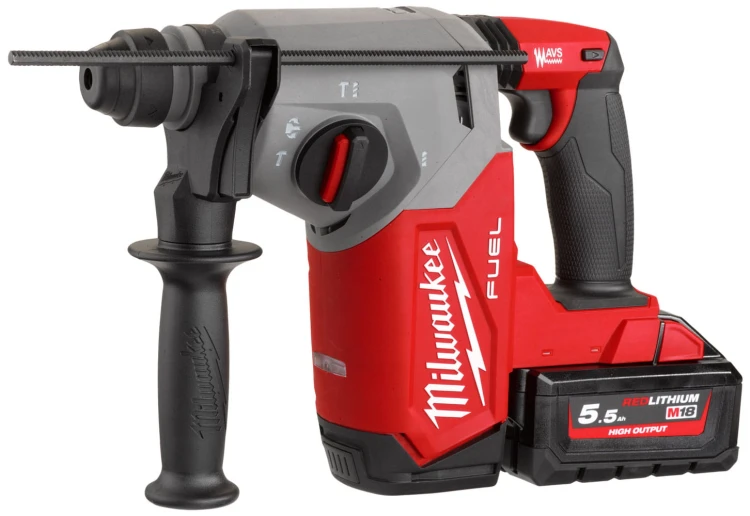 Młotowiertarka SDS-Plus Milwaukee 2,5J 18V M18FH 1x aku 5,0Ah w walizce, bez ładowarki