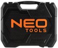 Klucze nasadowe, zestaw narzędziowy 1/2" 1/4" Neo Tools 143 cz 08-945