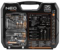 Klucze nasadowe, zestaw narzędziowy 1/2" 1/4" Neo Tools 143 cz 08-945