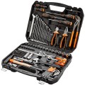 Klucze nasadowe, zestaw narzędziowy 1/2" 1/4" Neo Tools 143 cz 08-945