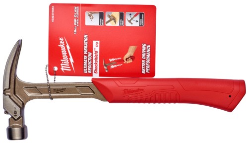 Młotek stalowy Milwaukee pazur prosty 450 g / 16 uncji 4932478653