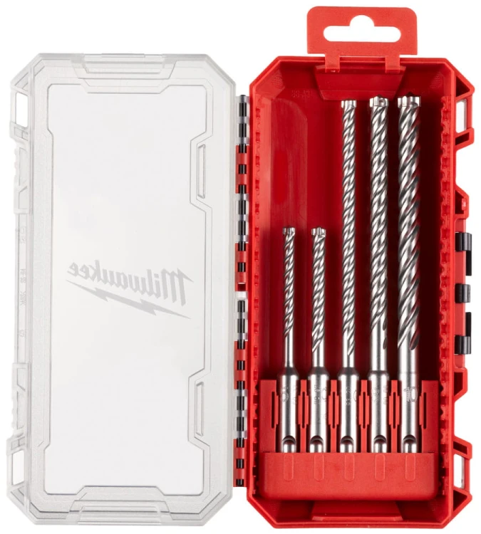 Wiertła do betonu Milwaukee MX4 SDS Plus zestaw 5 szt. 4932498297