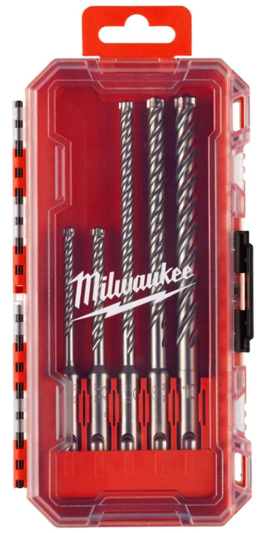 Wiertła do betonu Milwaukee MX4 SDS Plus zestaw 5 szt. 4932498297