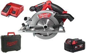 Pilarka tarczowa Milwaukee M18CCS55 FUEL 55mm walizka aku. 5,0Ah, szybka ładowarka