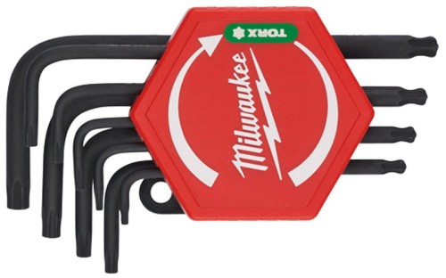 Klucze imbusowe Compakt TORX z kulką Milawukee kpl. 9 cz. 4932492703