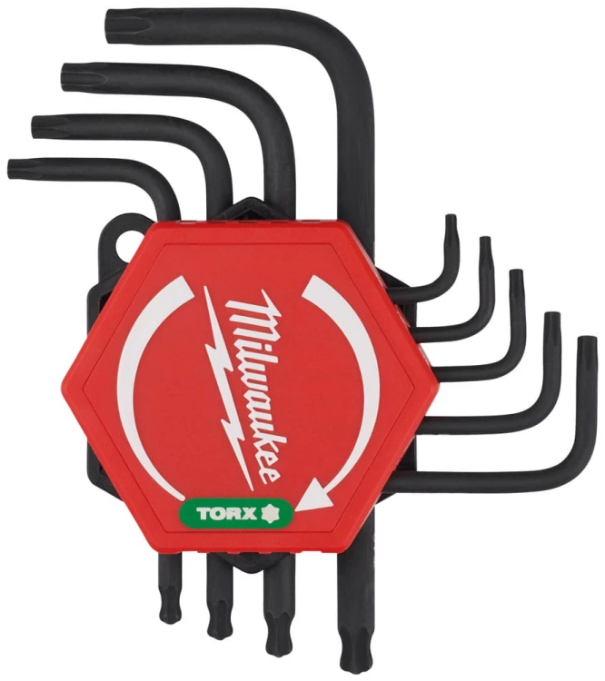 Klucze imbusowe Compakt TORX z kulką Milawukee kpl. 9 cz. 4932492703