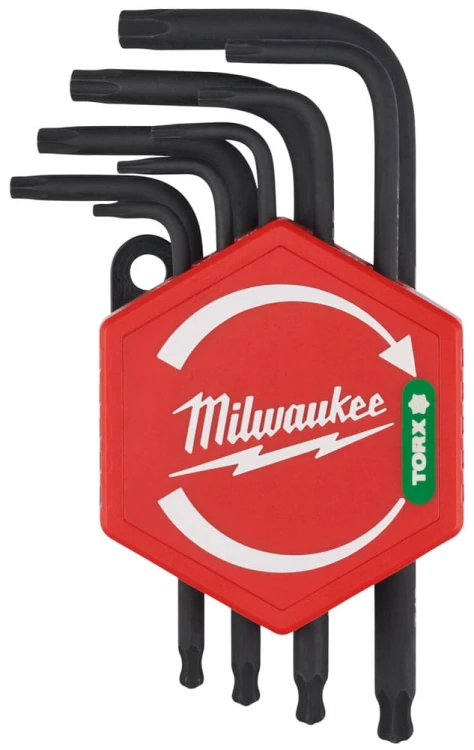 Klucze imbusowe Compakt TORX z kulką Milawukee kpl. 9 cz. 4932492703