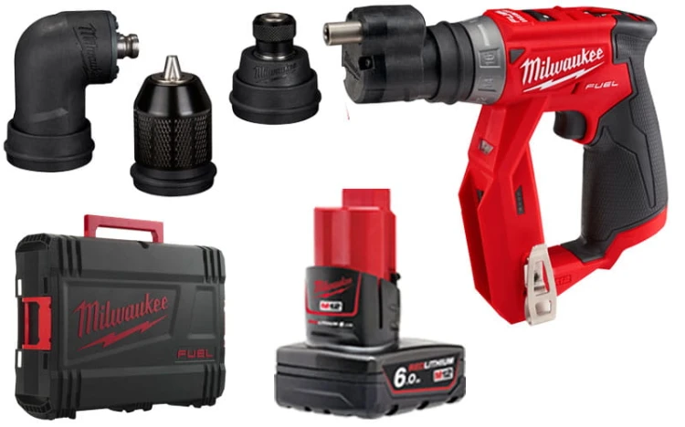 Wiertarko wkrętarka Milwaukee z 4 głowicami M12FDDXKIT