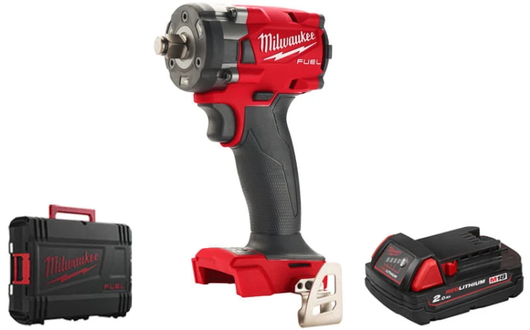 Kompaktowy klucz udarowy Milwaukee ½” 339Nm 18V M18FIW2F12 w walizce