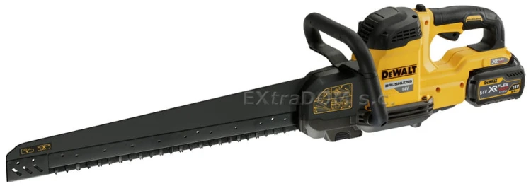 DEWALT pilarka Alligator akumulatorowa XR FlexVolt 54V DCS397T2-QW 2 aku. 6,0Ah, ładowarka i komplet brzeszczotów do do bloczków Poroton Porotherm klasy 12