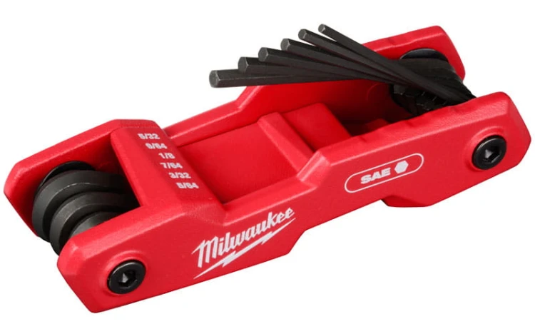 Klucze imbusowe calowe w uchwycie scyzorykowym 5,64"- 1/4" Milawukee kpl. 9cz. 4932493614
