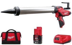 Pistolet do wyciskania Milwaukee M12PCG/600A-201B 600 ml aku. 2,0 Ah, szybka ładowarka w torbie 