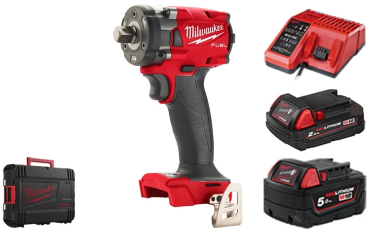 Kompaktowy klucz udarowy Milwaukee ½” 339Nm 18V M18FIW2P12
