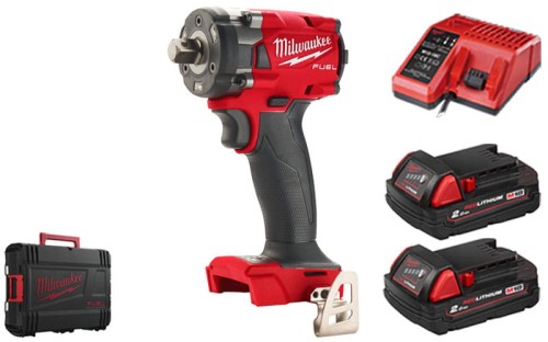 Kompaktowy klucz udarowy Milwaukee ½” 339Nm 18V M18FIW2P12