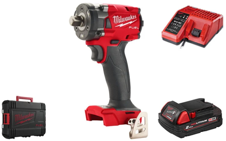 Kompaktowy klucz udarowy Milwaukee ½” 339Nm 18V M18FIW2P12