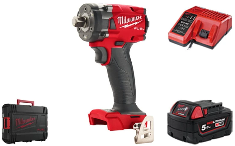 Kompaktowy klucz udarowy Milwaukee ½” 339Nm 18V M18FIW2P12