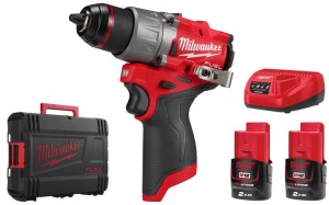 Wiertarko – wkrętarka Milwaukee M12FDD2-202X 45Nm 12V aku. 2x 2 Ah, ładowarka, walizka 4933479873