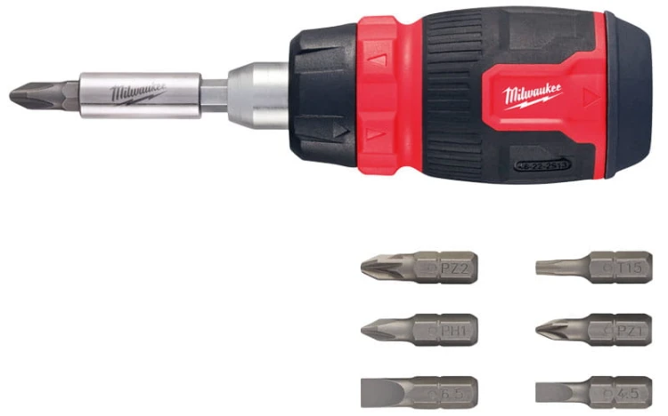 Multiwkrętak Milwaukee uniwersalny wkrętak z grzechotką 8w1 4932480581