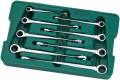 Klucze płasko - oczkowe XL X-BEAM z grzechotką Sata kpl. 8 szt.08015 