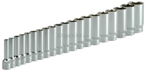 Klucze nasadowe - nasadki 1/2" Yato długie kpl. 20 sztuk 8 - 32mm