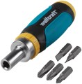 Wkrętak z grzechotką Wolfcraft + 5 koncówek 1237000