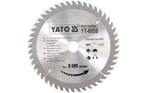Tarcza do cięcia drewna Yato 160x48x20 - 6058