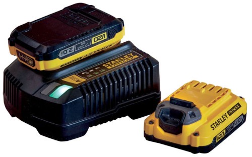 Zestaw startowy z bateriami 2 x 2.0Ah i ładowarką STANLEY FATMAX SFMCB12D2-QW