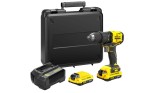 Wiertarko - wkrętarka bezszczotkowa  18V Stanley Fatmax V20 SFMCD710D2K-QW  2x aku. 2,0Ah Li-Ion, walizka