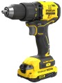 Wiertarko - wkrętarka bezszczotkowa 18V Stanley Fatmax V20; 2 akumulatory 2,0Ah Li-Ion, walizka SFMCD710D2K-QW
