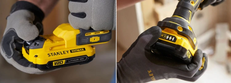 Wiertarko - wkrętarka bezszczotkowa 18V Stanley Fatmax V20; 2 akumulatory 2,0Ah Li-Ion, walizka SFMCD710D2K-QW