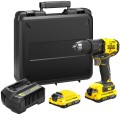 Wiertarko - wkrętarka bezszczotkowa 18V Stanley Fatmax V20; 2 akumulatory 2,0Ah Li-Ion, walizka SFMCD710D2K-QW